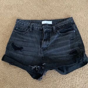 KanCan Black Jean Shorts